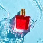 Firefly_now create a thumbnail for a perfume where the perfume bottle full of mesmerizing is 839029