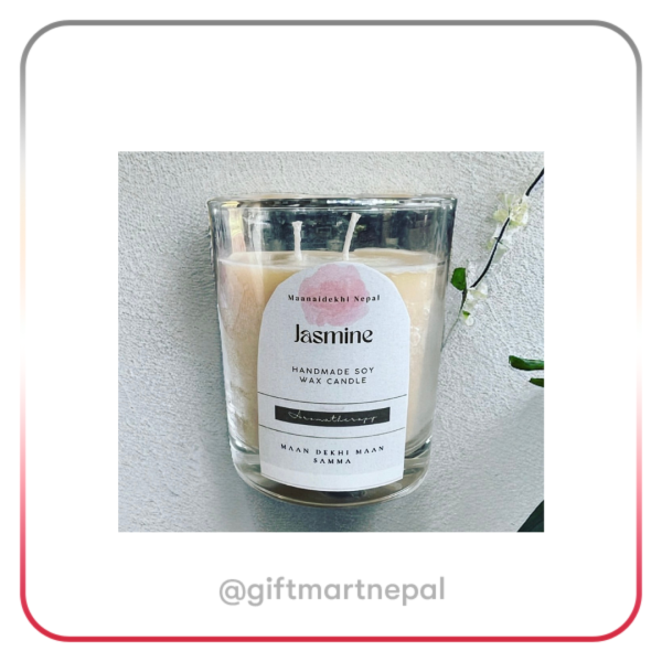 Jasmine Scented Soy Wax Candle – 100 ml