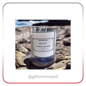 Mint Scented Soy Wax Candle - 100 ml