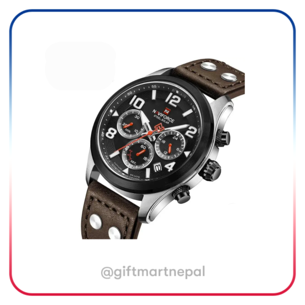 NaviForce NFS1006 Solar – Silver/Brown