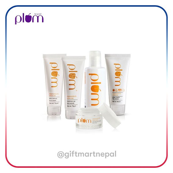 Plum Chamomile and white tea face care full set(set of 5)