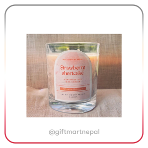 small product description for Rose Scented Soy Wax Candle - 100 ml