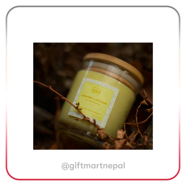 Lemon Lagoon Scented Soy Wax Candle – 150 ml
